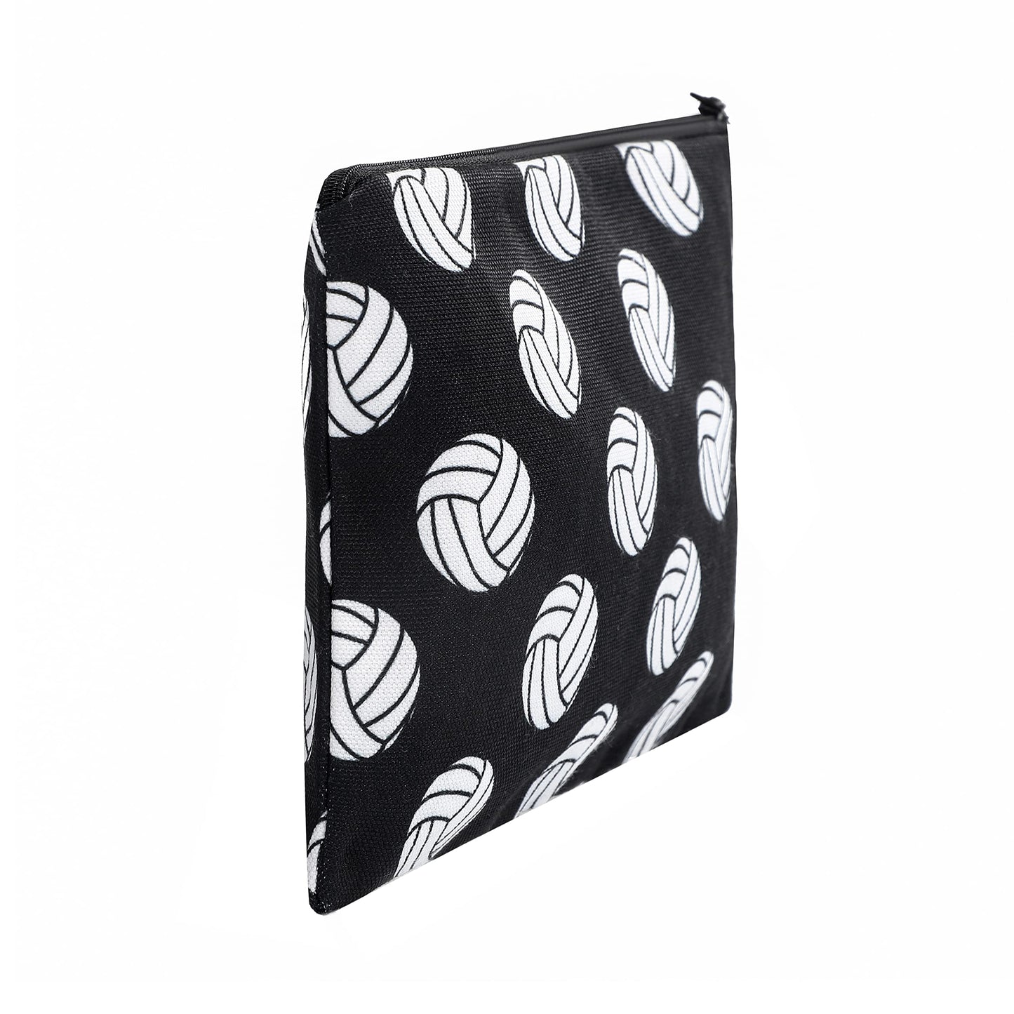 Jom Tokoy Makeup Bag Volleyball Gifts Zipper Pouch Travel Accessories Cosmetic Organizer Sports (Volleyball-b)