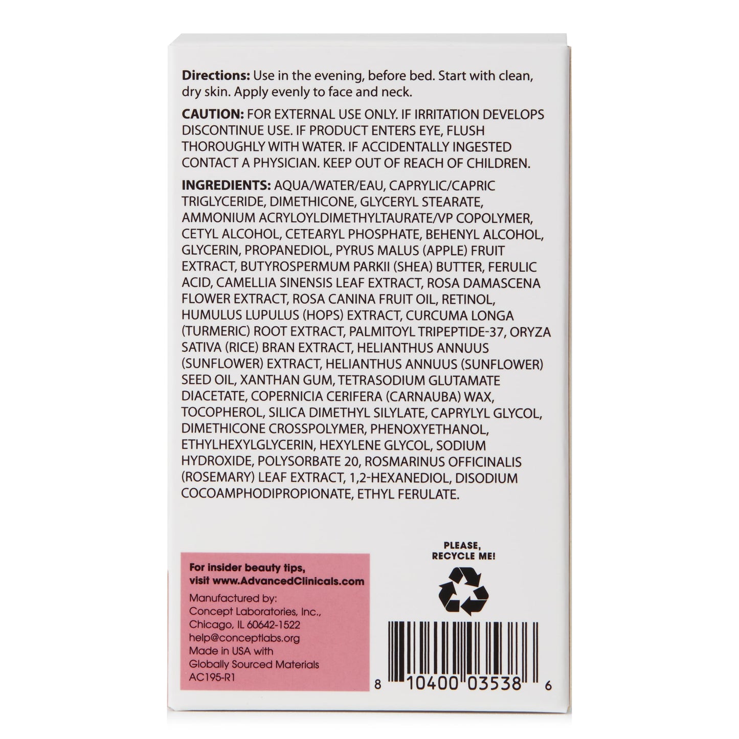 Advanced Clinicals Encapsulated Retinol Face Cream Moisturizer Facial Lotion Helps Diminish Wrinkles, Crepey Skin, & Age Spots, Fragrance Free Anti Aging Skin Care Retinol Lotion For Face, 2 Fl Oz