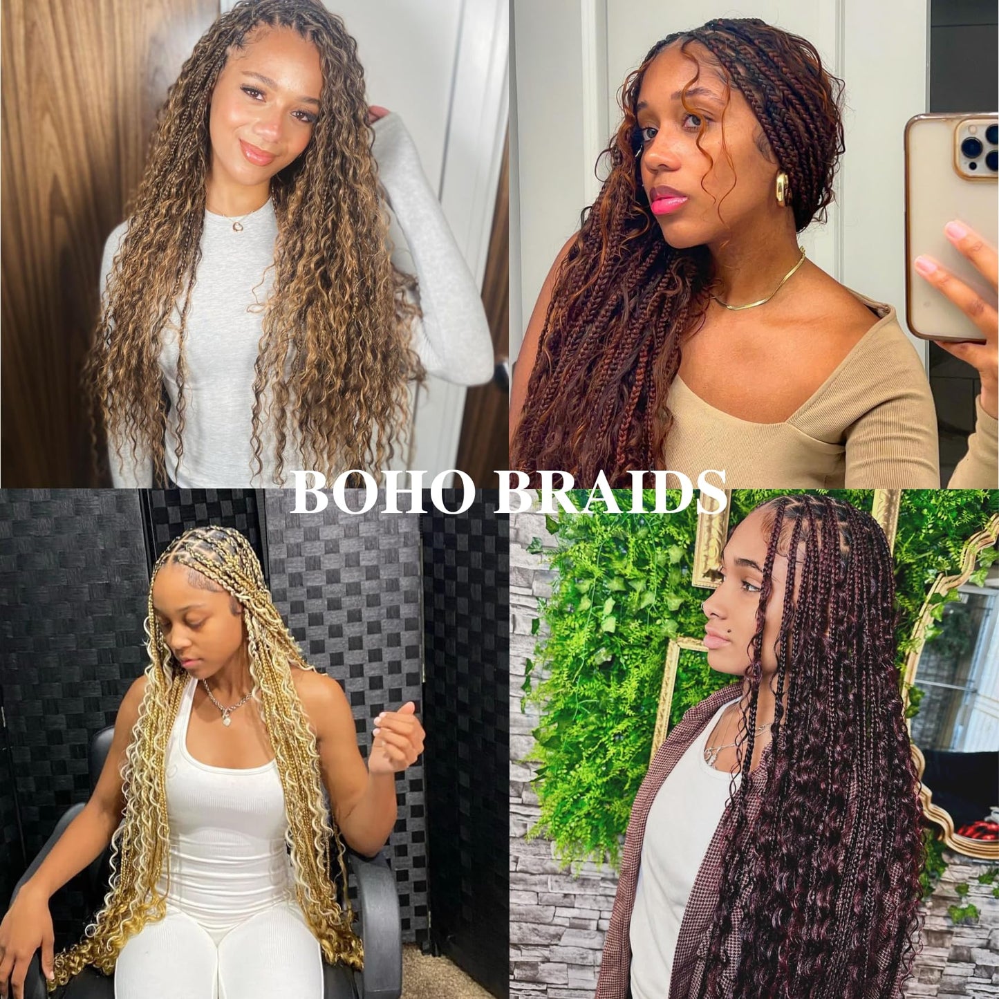 Blonde Curly Braiding Hair 613 Deep Wave Curly Braiding Hair for Boho Braids Crochet Braids Deep Wave 24 inch