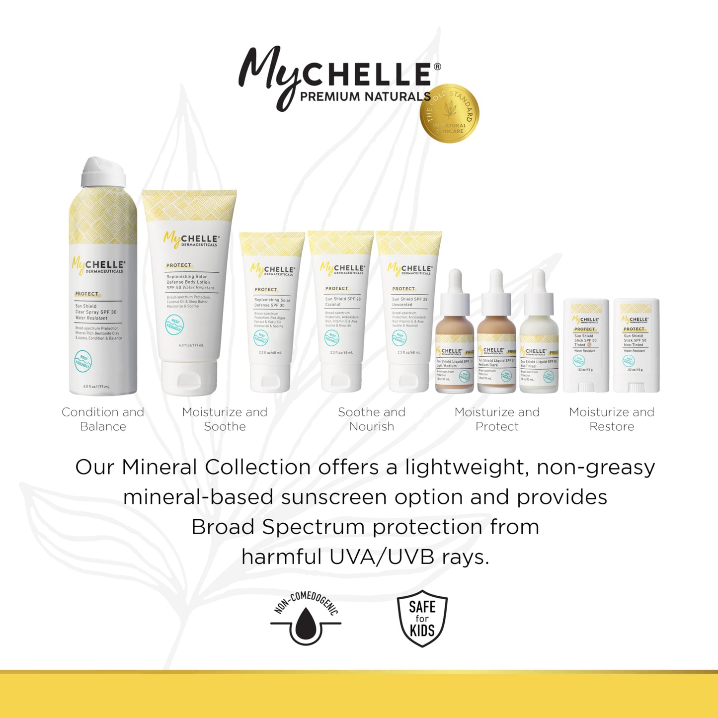 MyCHELLE Dermaceuticals Sun Shield SPF 28 Coconut (2.3 Fl Oz) - Soothing Reef Safe Sunscreen with Vitamin E and Aloe - Travel Size Zinc Sunscreen for Face and Body