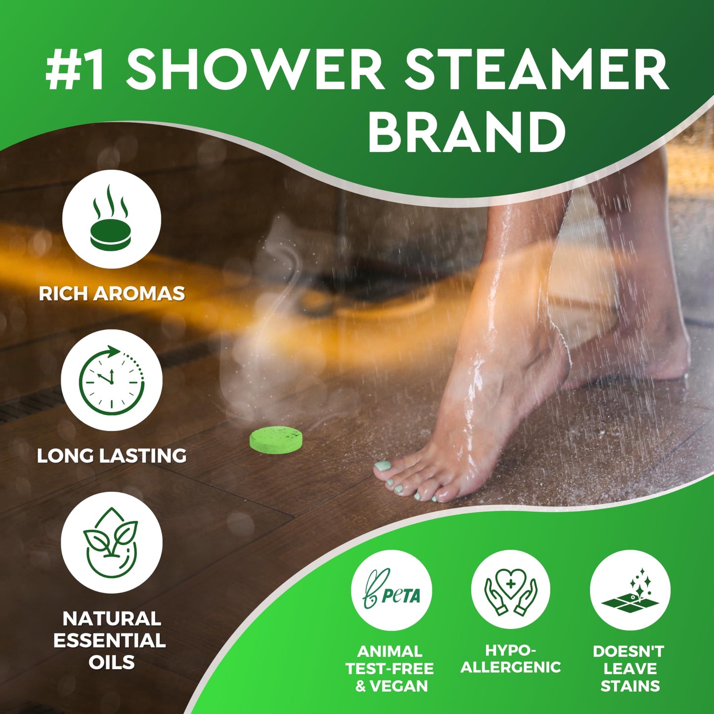 Cleverfy Shower Steamers Aromatherapy 18 Pack - Eucalyptus & Mint Shower Bombs with Natural Essential Oils - Relieve Sinus Congestion, Relaxation & Refresh - Self Care Gifts for Women & Men