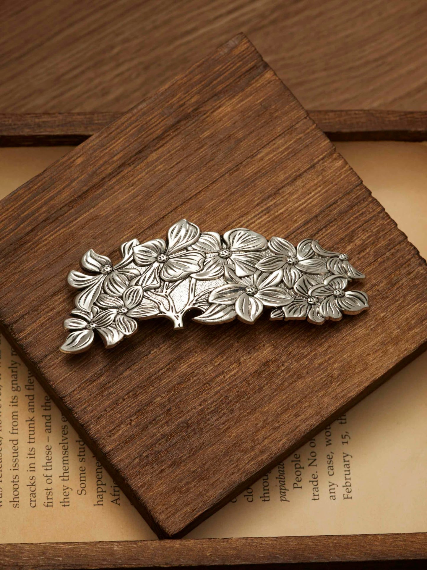 HAQUIL Flower Bloom Vintage Hair Clip, Vintage Viking Celtic Knot Protection Hair Clip Barrettes Gift for Women Girl Viking Hair Accessories