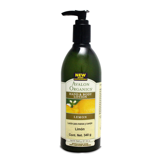 Avalon Organics Lotion H&B Lemon, 12 ounce