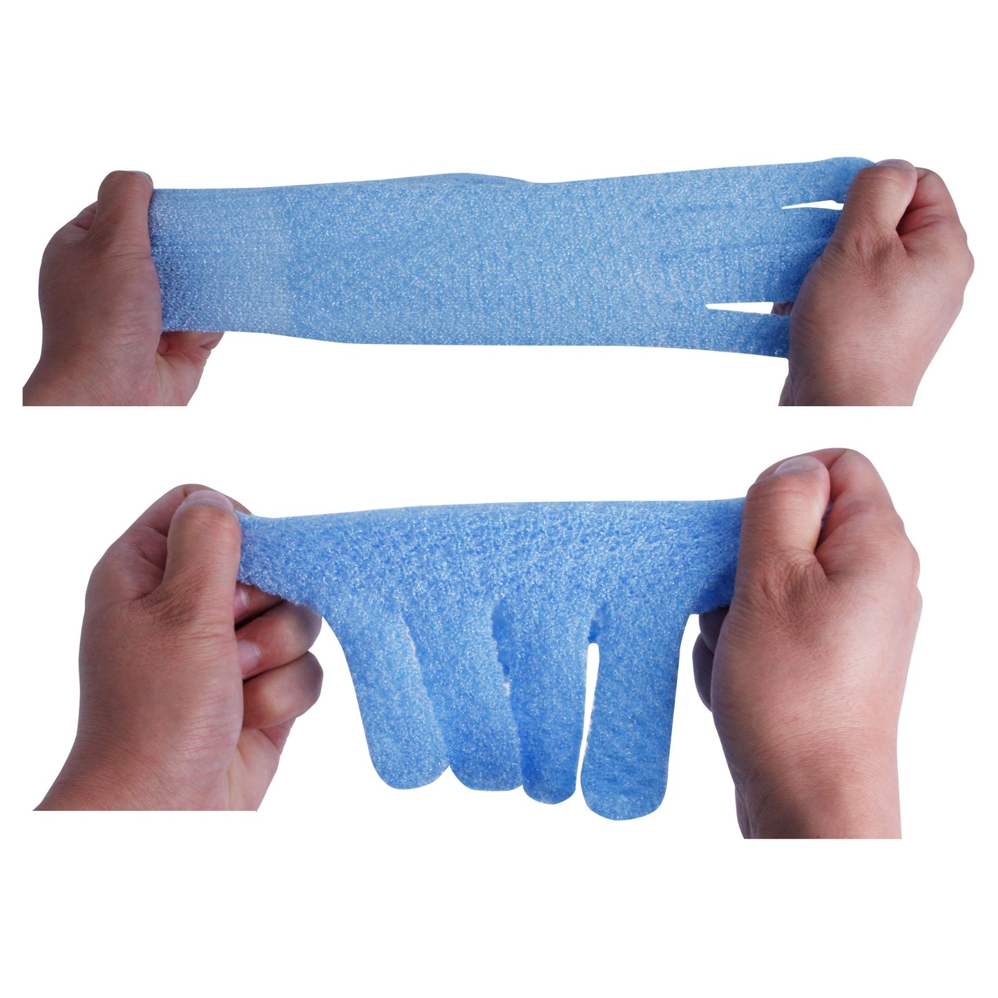 Evridwear Exfoliating Glove for Shower Man and Women, Dual Texture Bath Body Scrub Gloves Dead Skin Cell Remover forHome Spa, Massage,with Hanging Loop (3 Gloves Not 3 Pair)