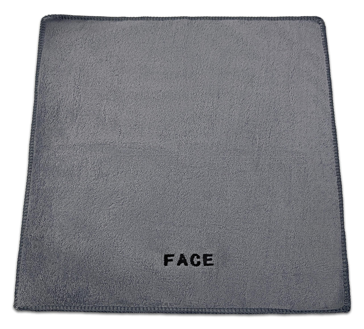 Crafty Cloth Microfiber Face Cloths | Ultra Soft Absorbent Face Towels for Washing Face | Grey