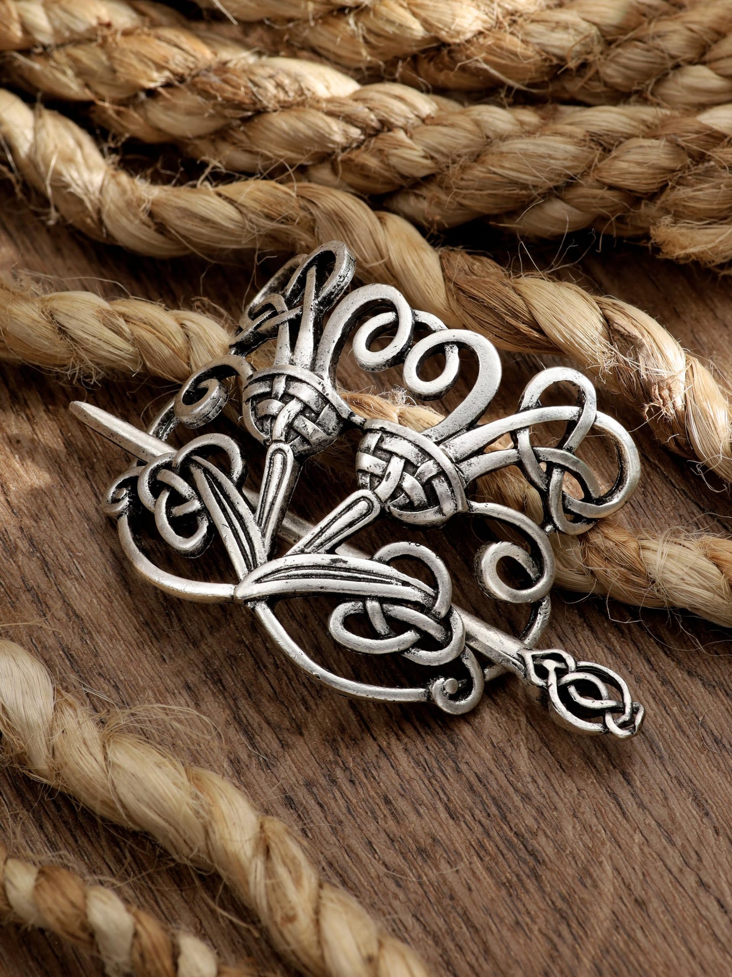 HAQUIL Celtic Knot Hair Pin for Men Women Fashion Punk Gothic Celtic Knot Hair Pin Barrette Hair Clip Pin Norse gift